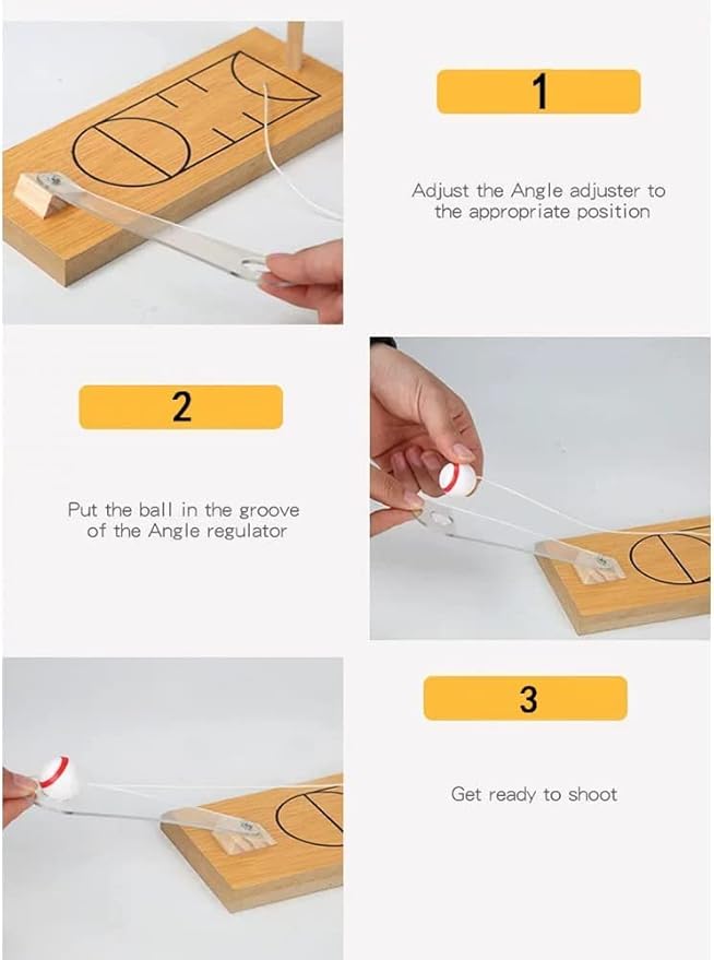 Kiddyraft Desktop Wooden Basketball Game - Image 2