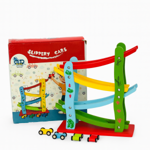 Kiddyraft Montessori Wooden Slippery Cars – Big Size