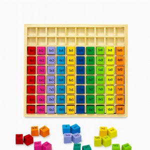 Kiddyraft Wooden Montessori Multiplication Board Game