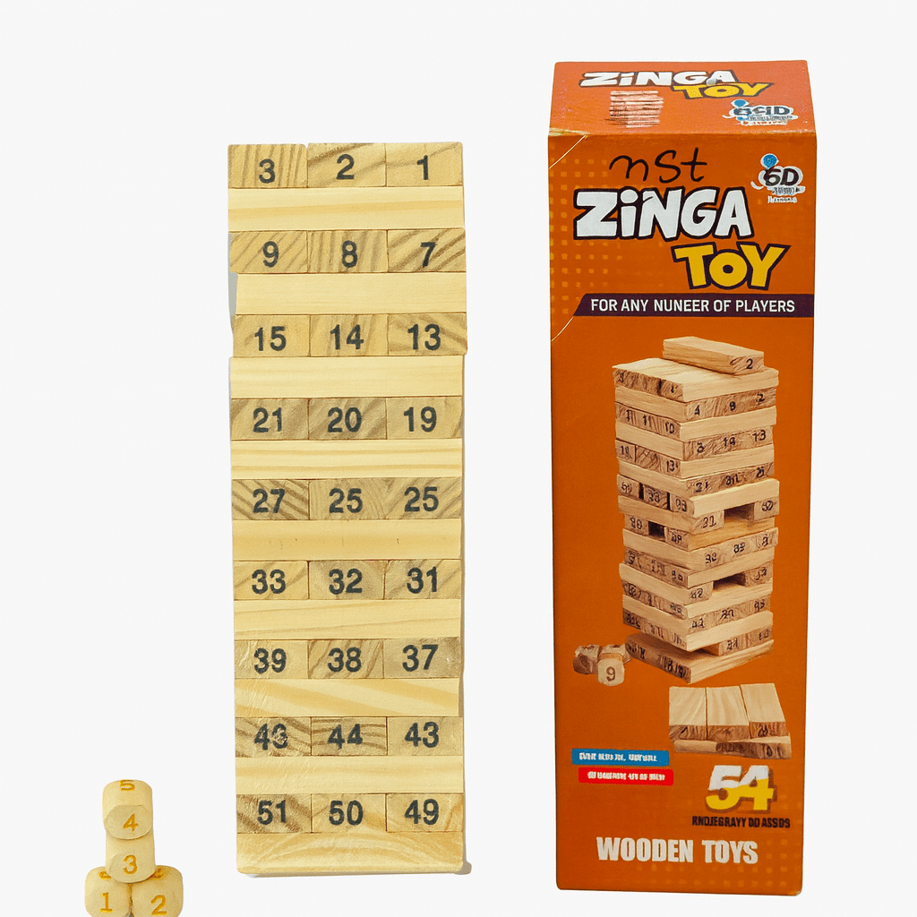 Kiddyraft Montessori Wooden Zinga Toy