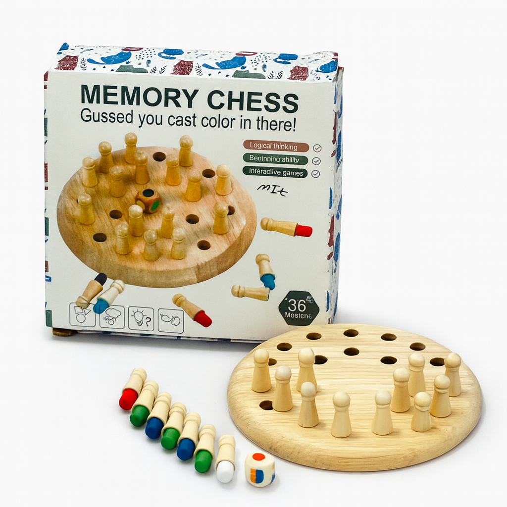 Kiddyraft Montessori Wooden Memory Chess