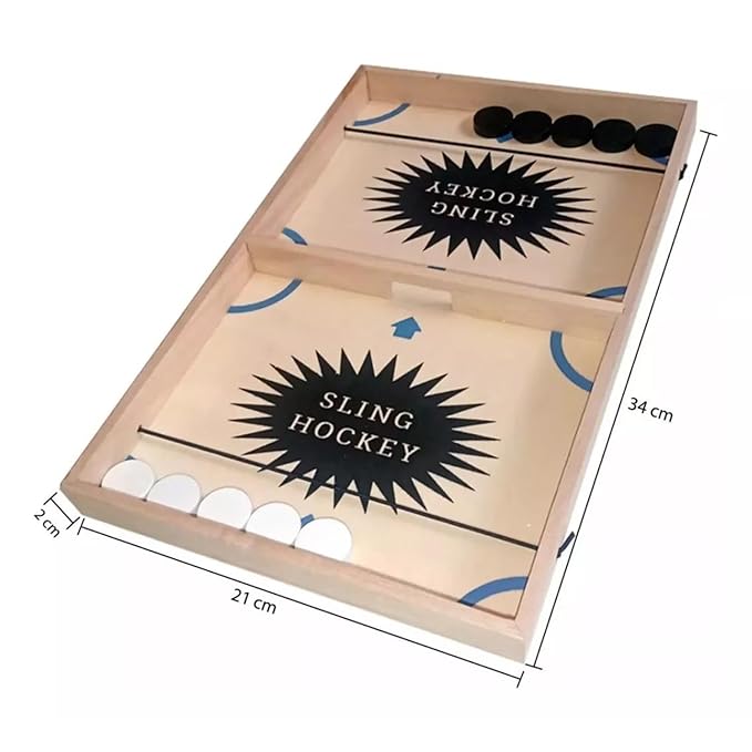 Kiddyraft String Hockey Wooden Board Game - Image 2