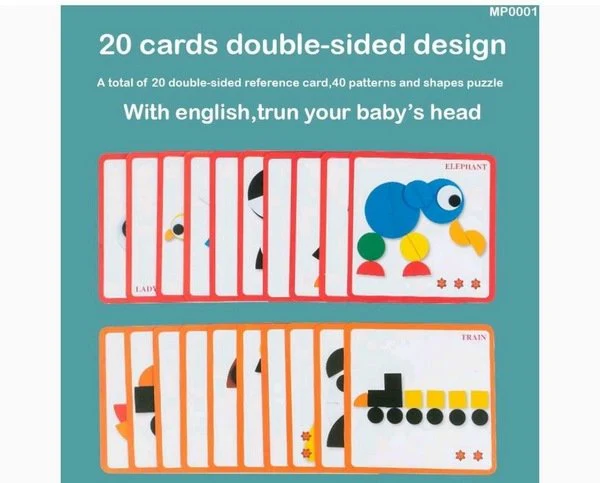 Kiddyraft Wooden Montessori Puzzle - Image 3