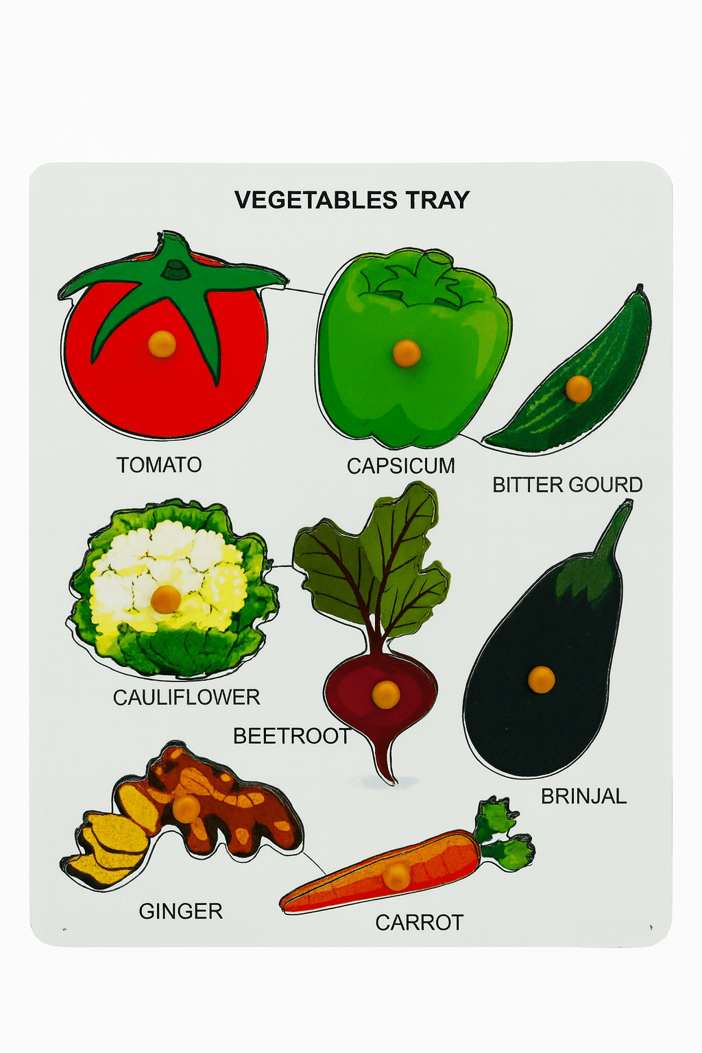 Kiddyraft Wooden Vegetable Puzzle