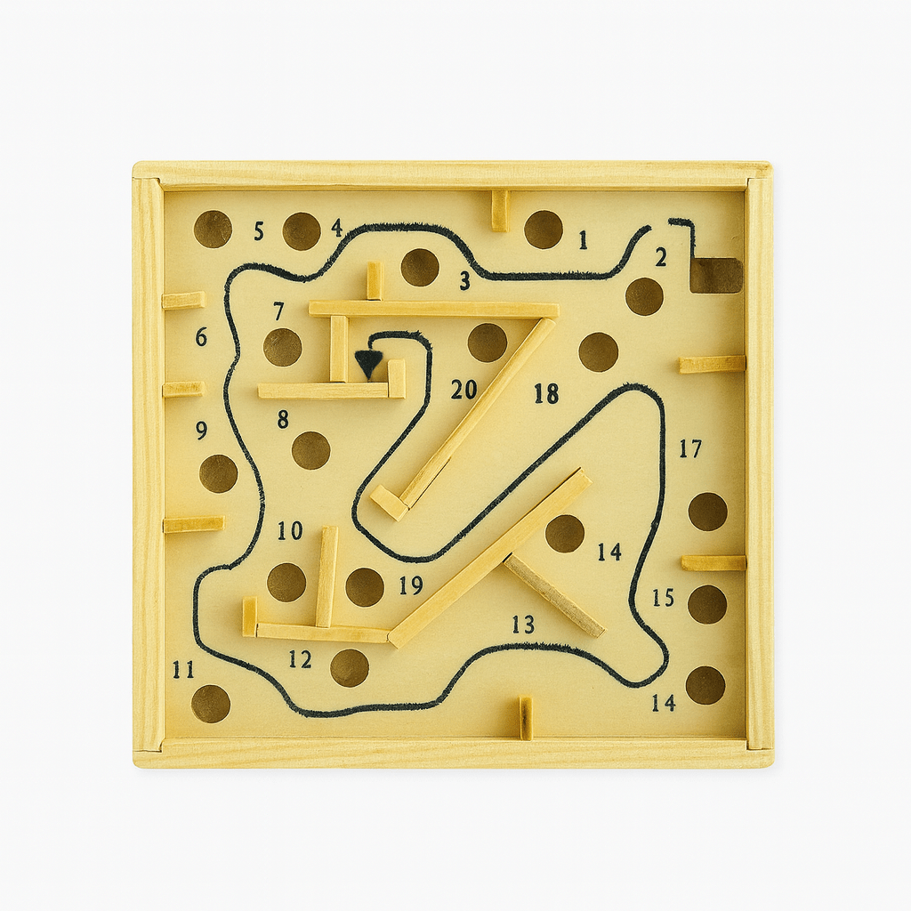Kiddyraft Montessori Wooden Maze Puzzle