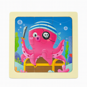 Kiddyraft Wooden Mini Puzzle – Octopus