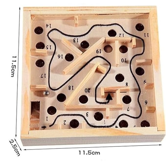Kiddyraft Montessori Wooden Maze Puzzle - Image 5